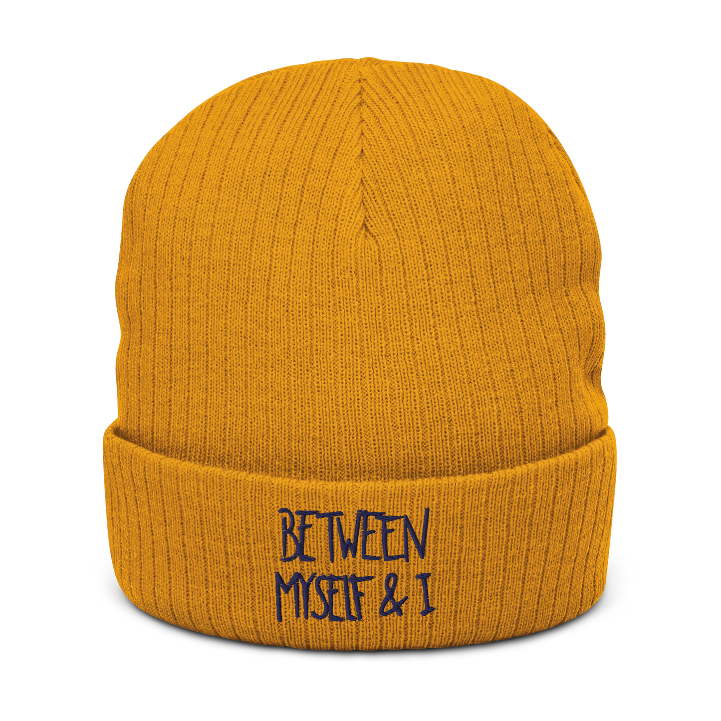 between myself & I beanie